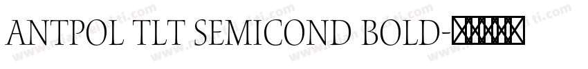 antpol tlt semicond bold字体转换